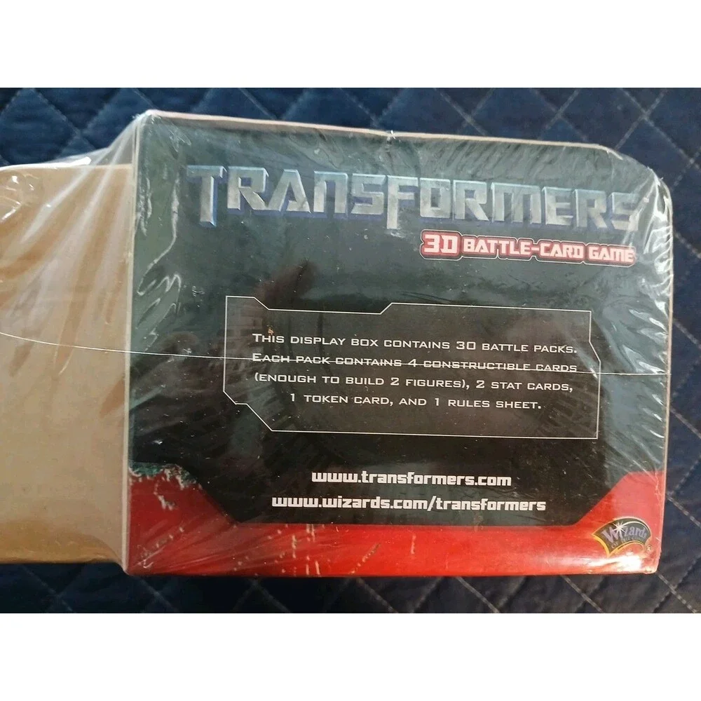 Transformers 3D Battle Set 1 Card Game Booster Box NEW SEALED